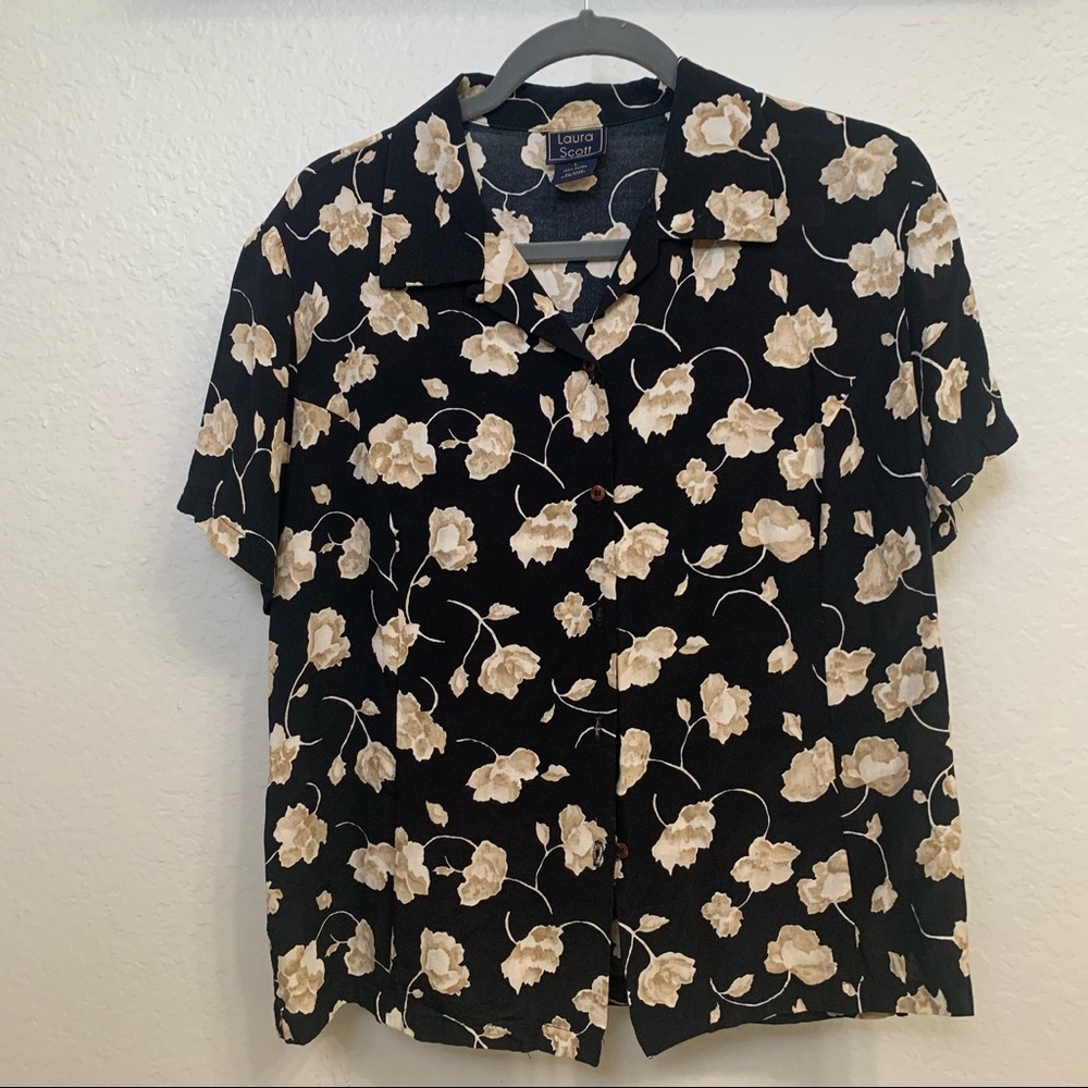 Floral button down